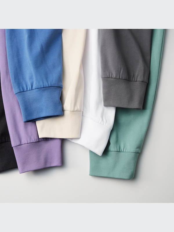 AIRism Cotton UV Protection Crew Neck Long-Sleeve T-Shirt