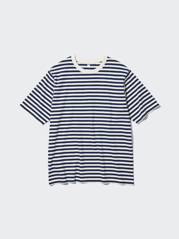 Oversized Striped T-Shirt | Half-Sleeve