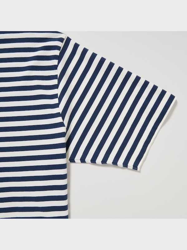Oversized Striped T-Shirt | Half-Sleeve
