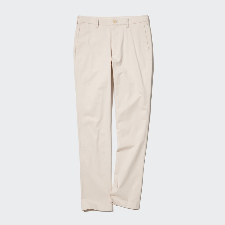Uniqlo Algodón Pantalón Chino Slim Fit - Marfil Claro - 33inch