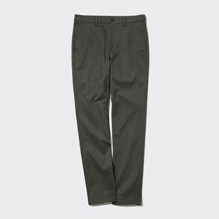 Uniqlo Algodón Pantalón Chino Slim Fit - Oliva - 29inch