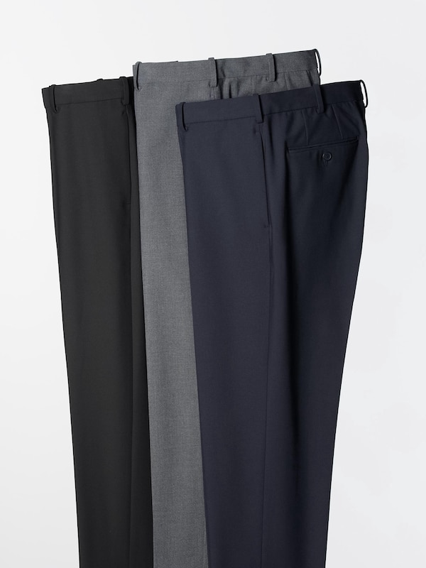 Smart Ankle Pants | 2-Way Stretch | Wool-Like