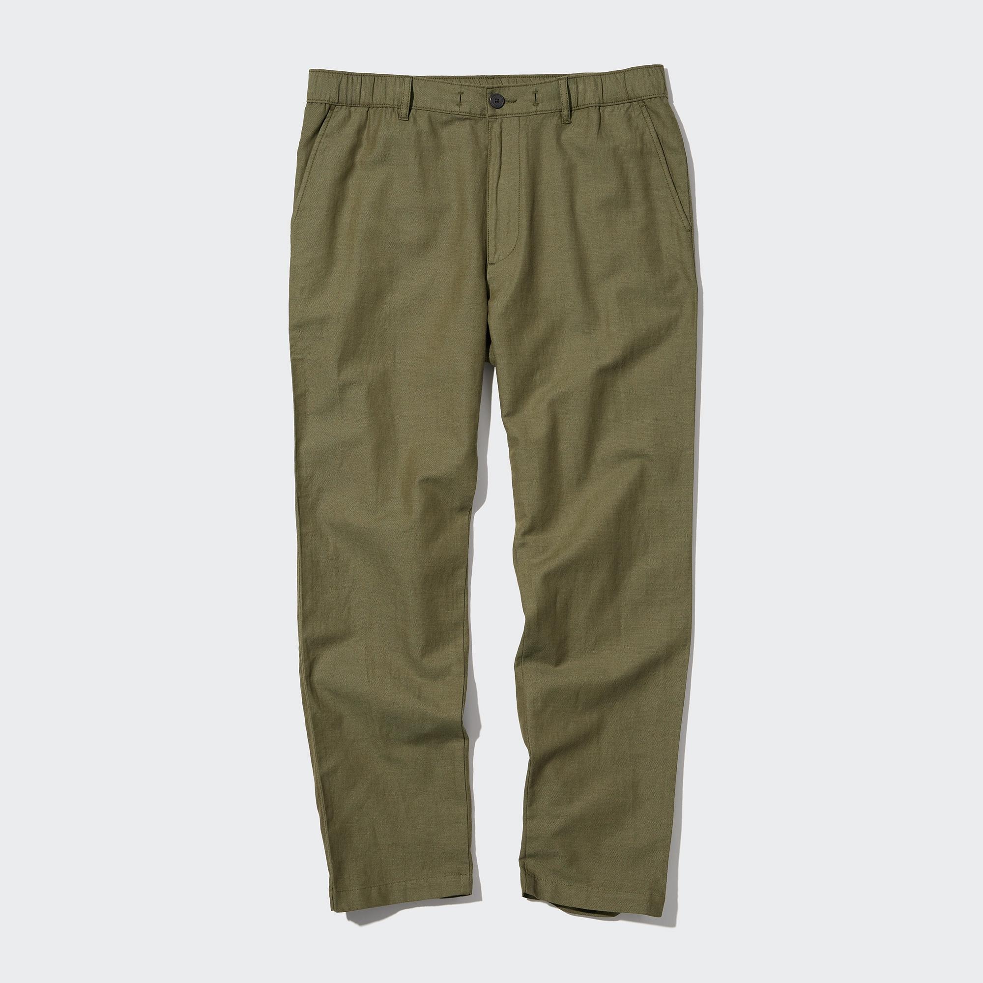 Linen Blend Relaxed Fit Trousers | UNIQLO UK