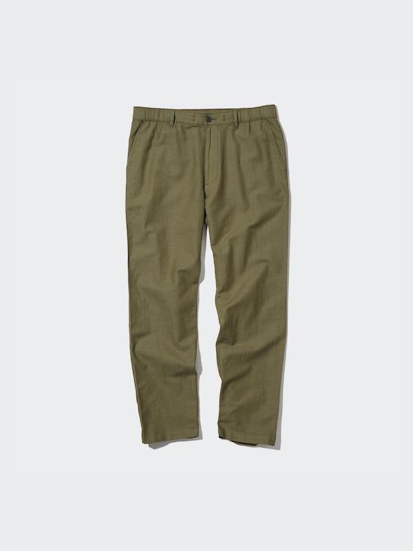 Linen Blend Relaxed Pants
