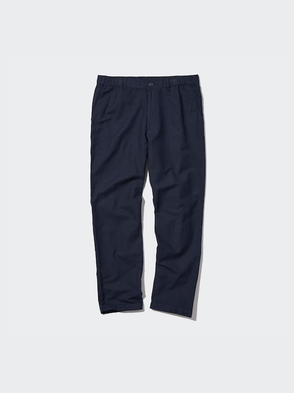 Linen Blend Relaxed Trousers