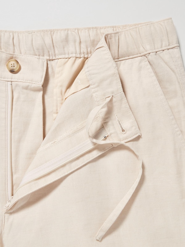 Linen Blend Relaxed Pants