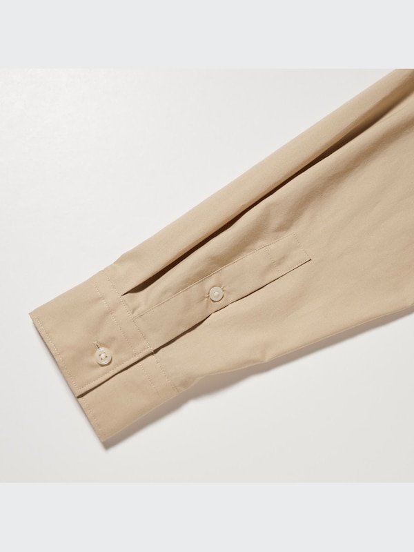 Cotton A-Line Long Sleeved Shirt Dress