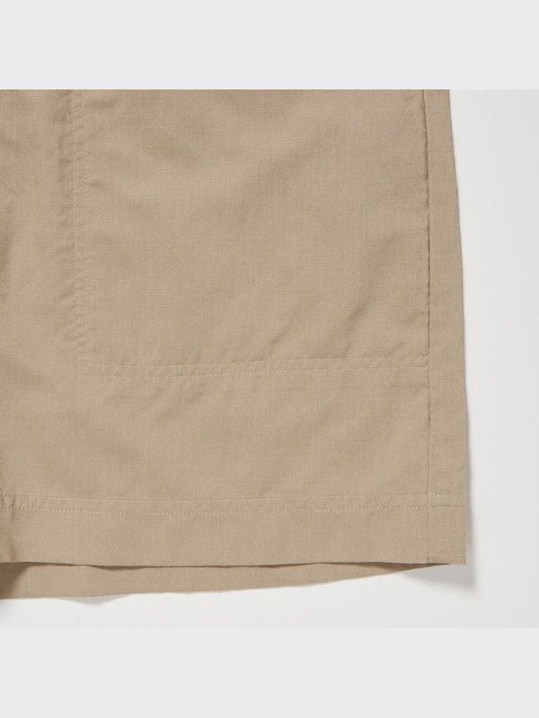 Linen-Blend Short-Sleeve Romper