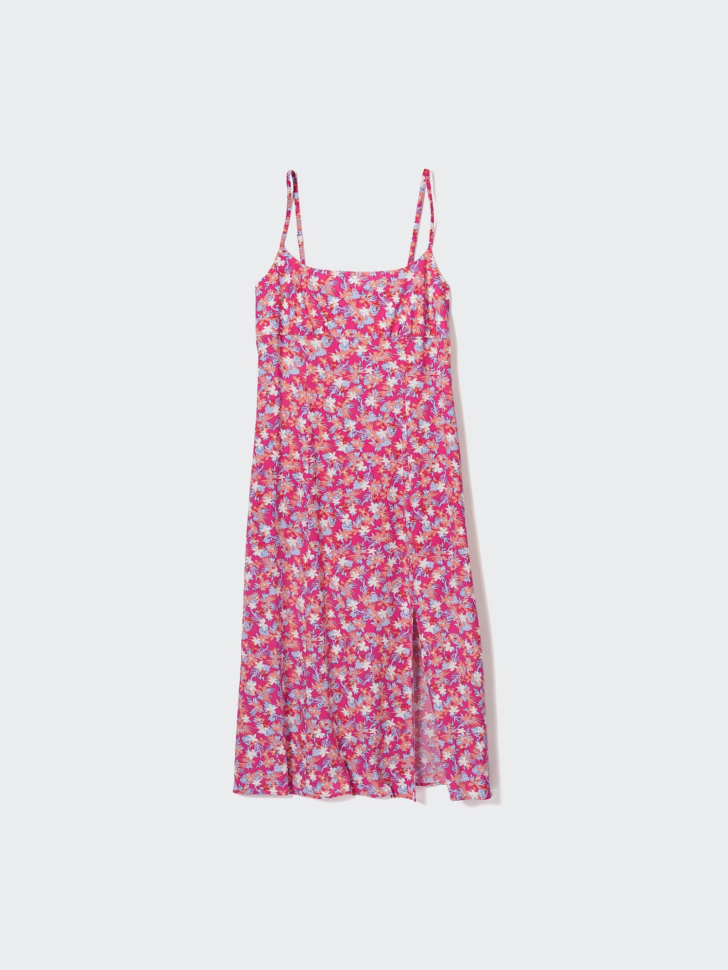 Printed Front Slit Camisole Dress Uniqlo Us