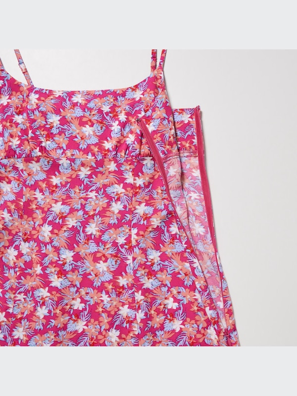 Robe caraco imprimée à fente