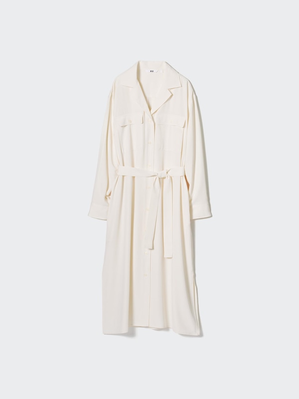 UV PROTECTION LONG SLEEVE SHIRT DRESS