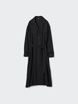 Easy Care Long Sleeved Shirt Dress