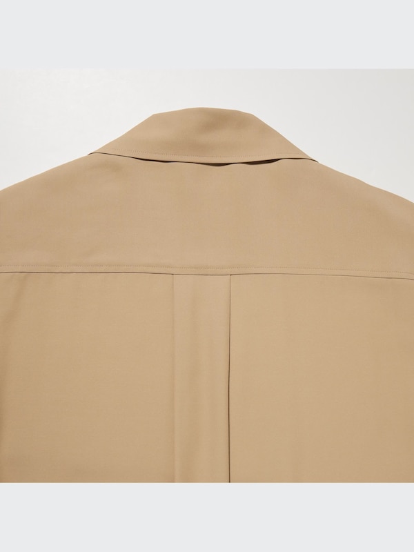 UV Protection Long-Sleeve Shirt Dress
