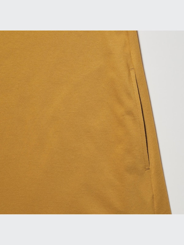 Mercerized Cotton Short-Sleeve Mini Dress