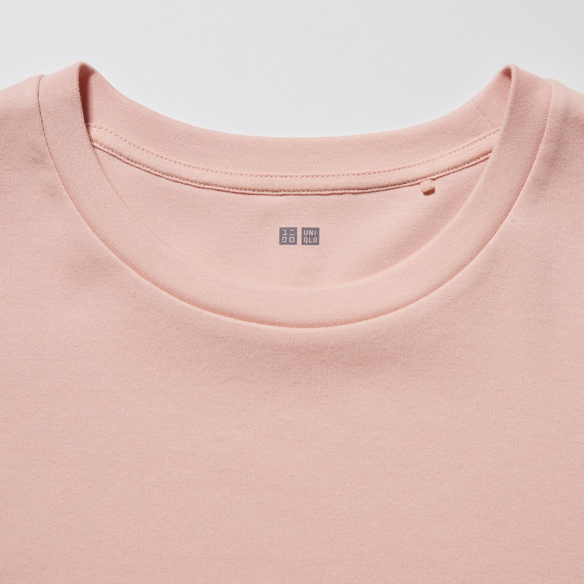Smooth Stretch Cotton Crew Neck Long Sleeved Top | UNIQLO GB