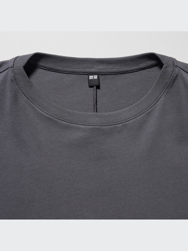 Smooth Cotton Volume 3/4-Sleeve T-Shirt
