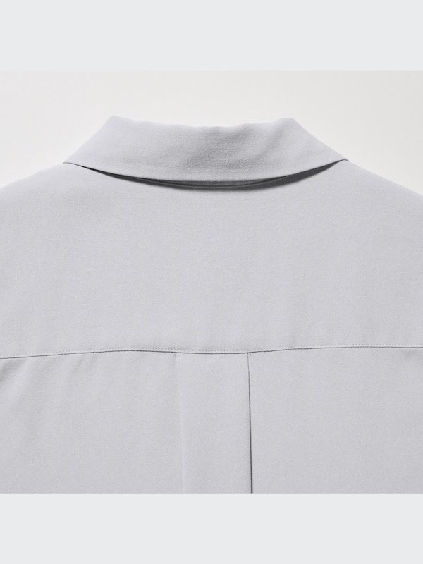 Rayon Skipper Collar Blouse | 3/4 Sleeve