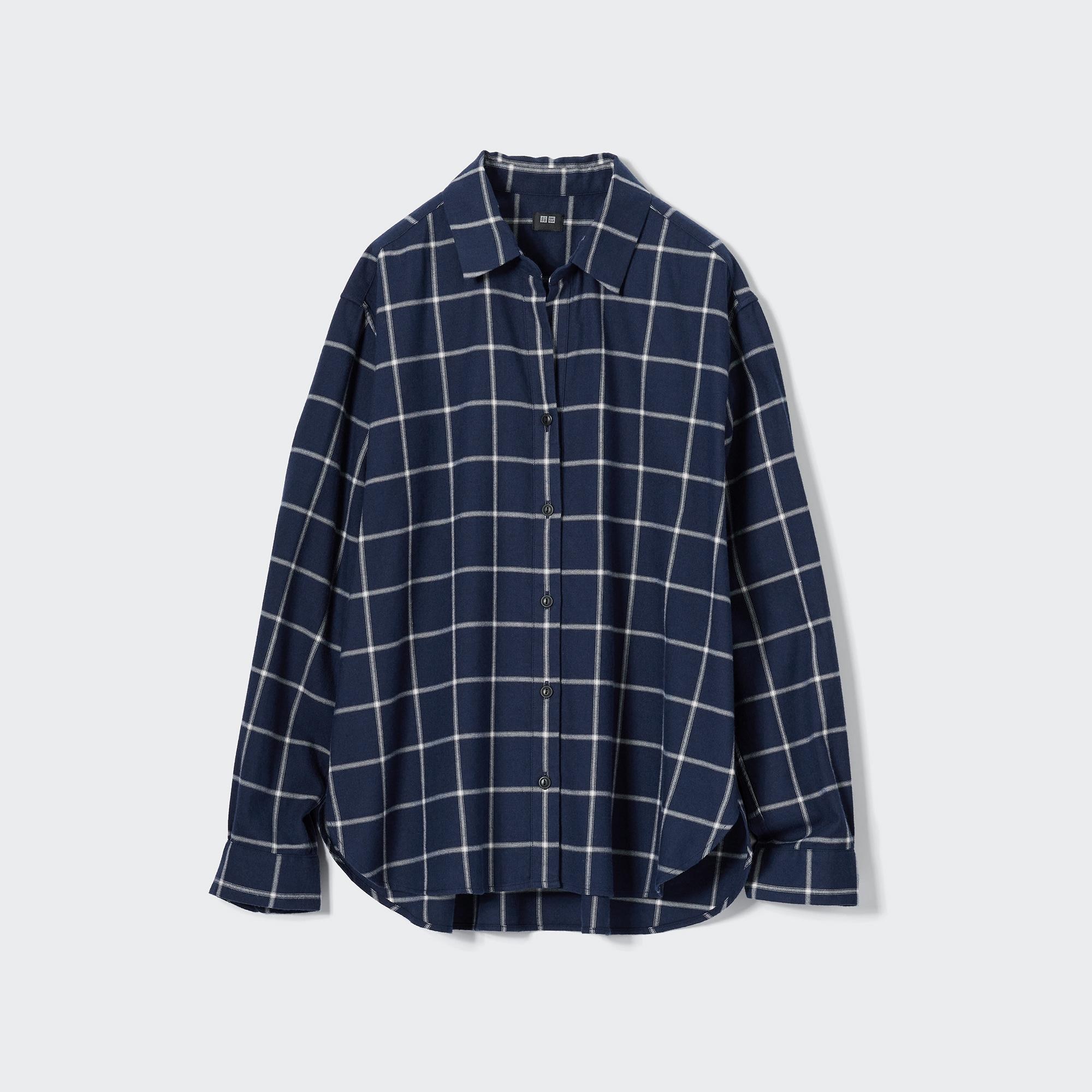 ms5411-brushed check looose shirt シャツ-