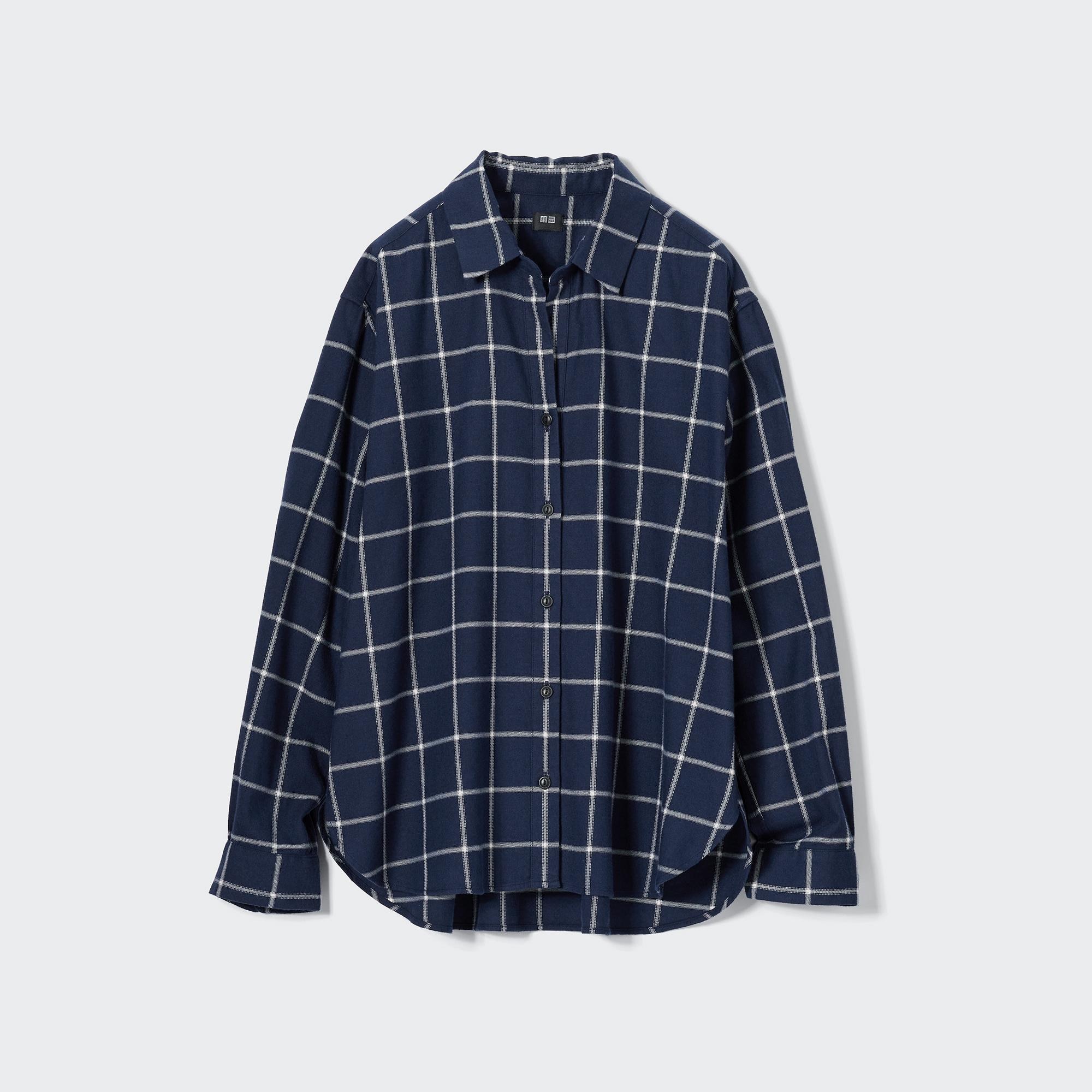 SOFT BRUSHED CHECKED LONG SLEEVE SHIRT