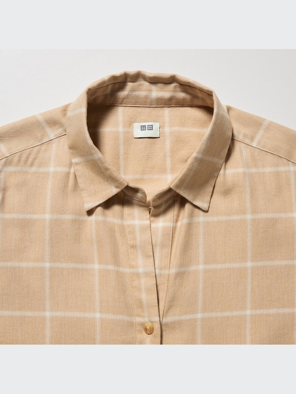 Soft Brushed Checked Long-Sleeve Shirt