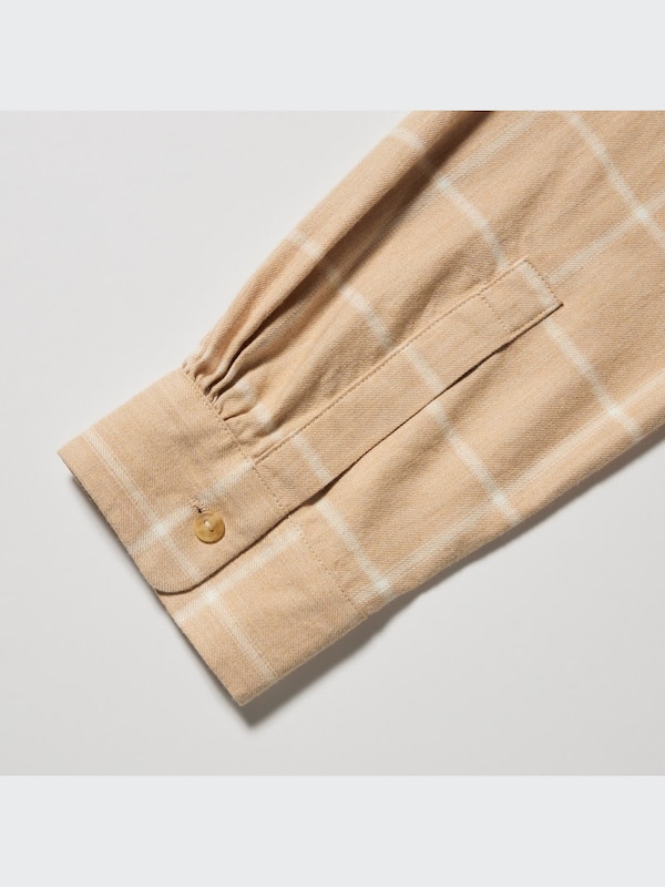 Soft Brushed Checked Long-Sleeve Shirt