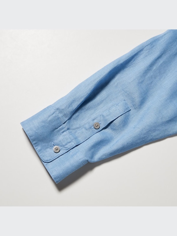 Premium Linen Skipper Collar Shirt (3/4 Sleeve)