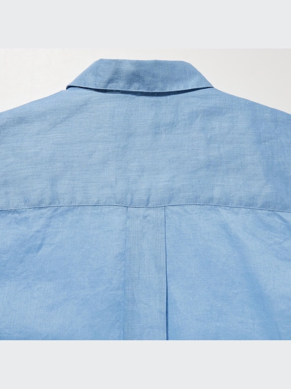 Premium Linen Skipper Collar Shirt (3/4 Sleeve)