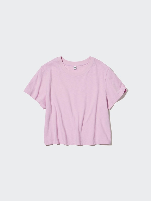 Lavender Textured Fabric Crew Neck Top Lavender Textured Fabric Crew Neck Top