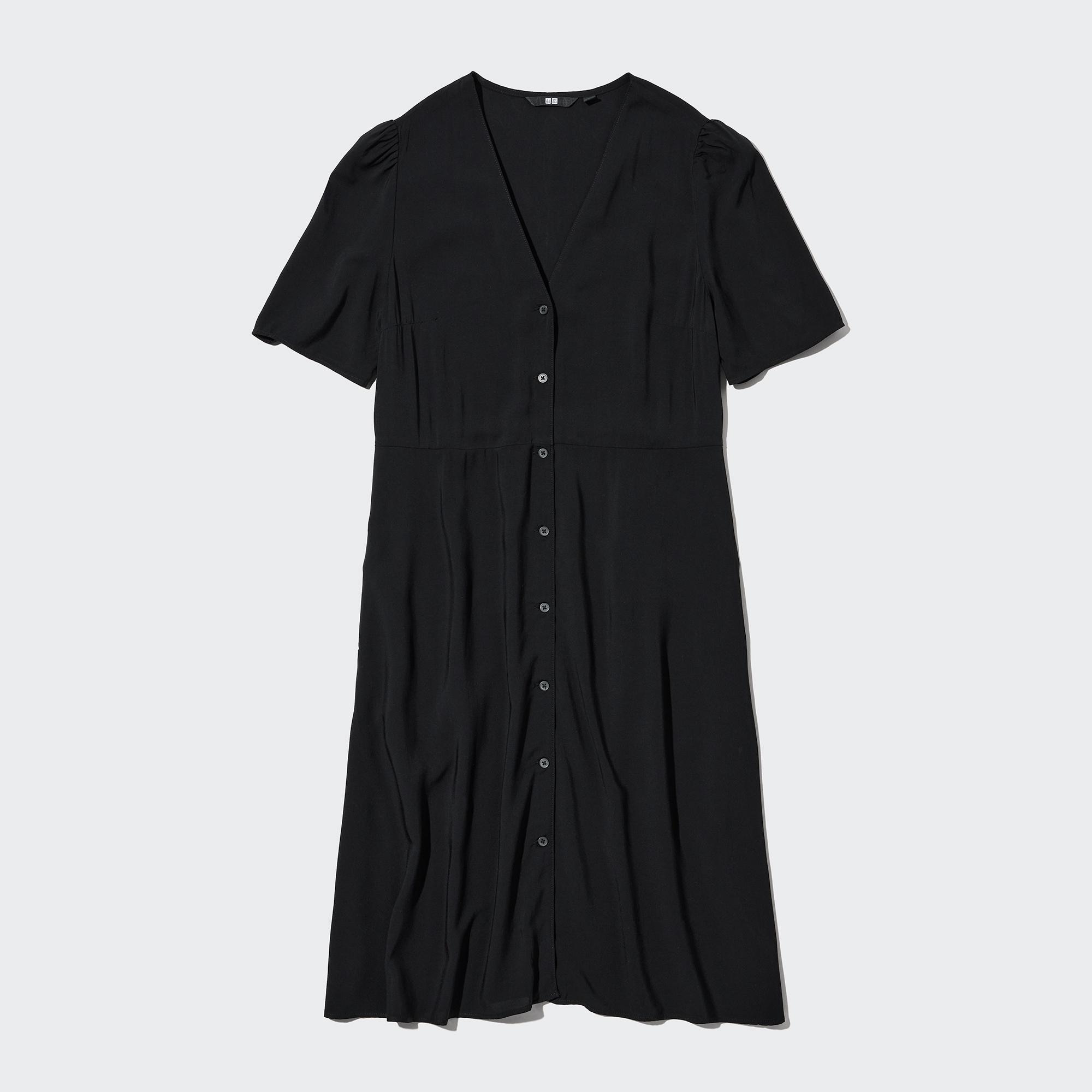 Uniqlo black shop button down