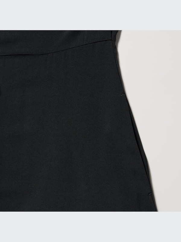 V-Neck Short-Sleeve Flare Midi Dress