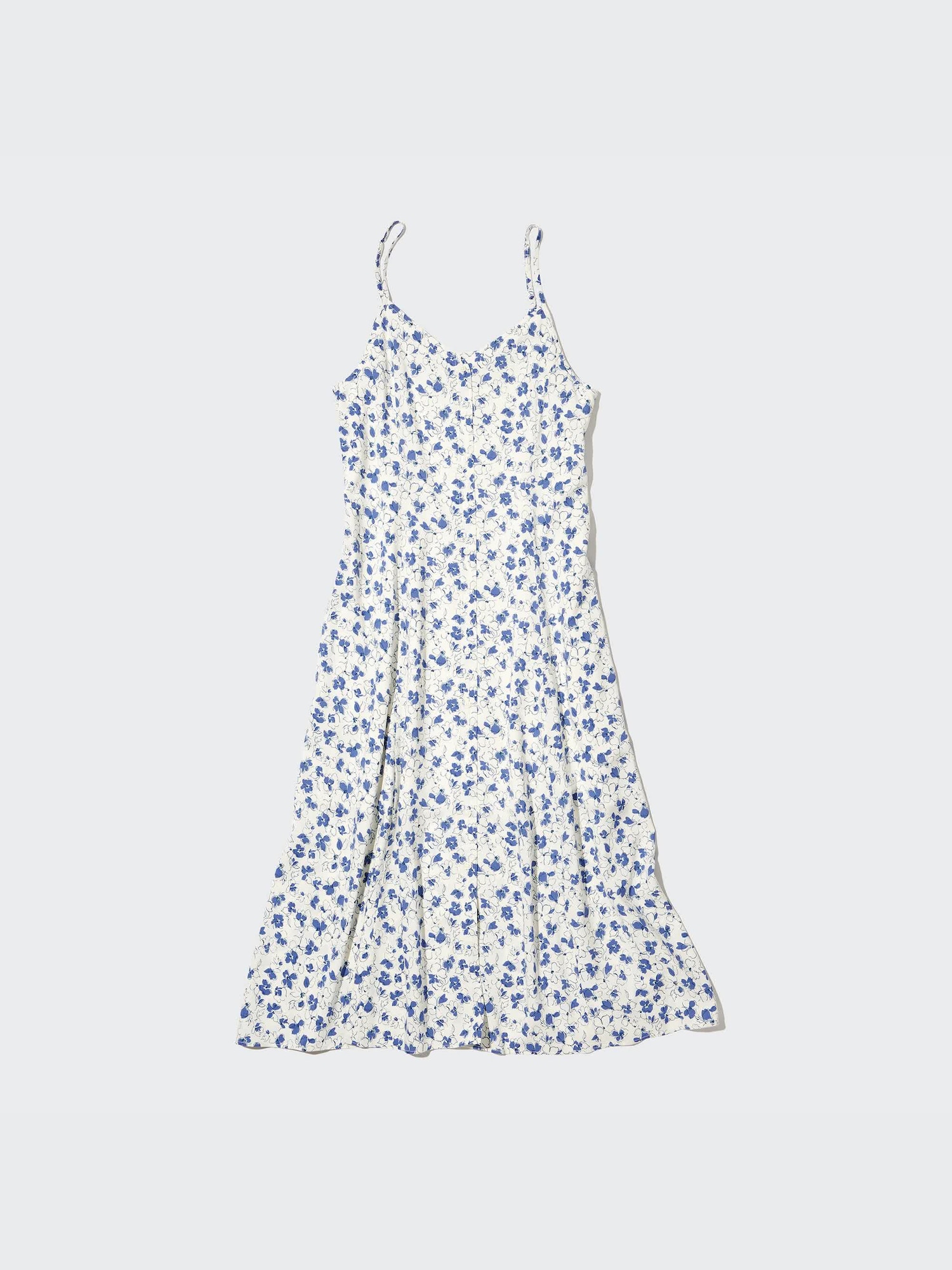 Printed Button Down Camisole Flare Dress | UNIQLO US