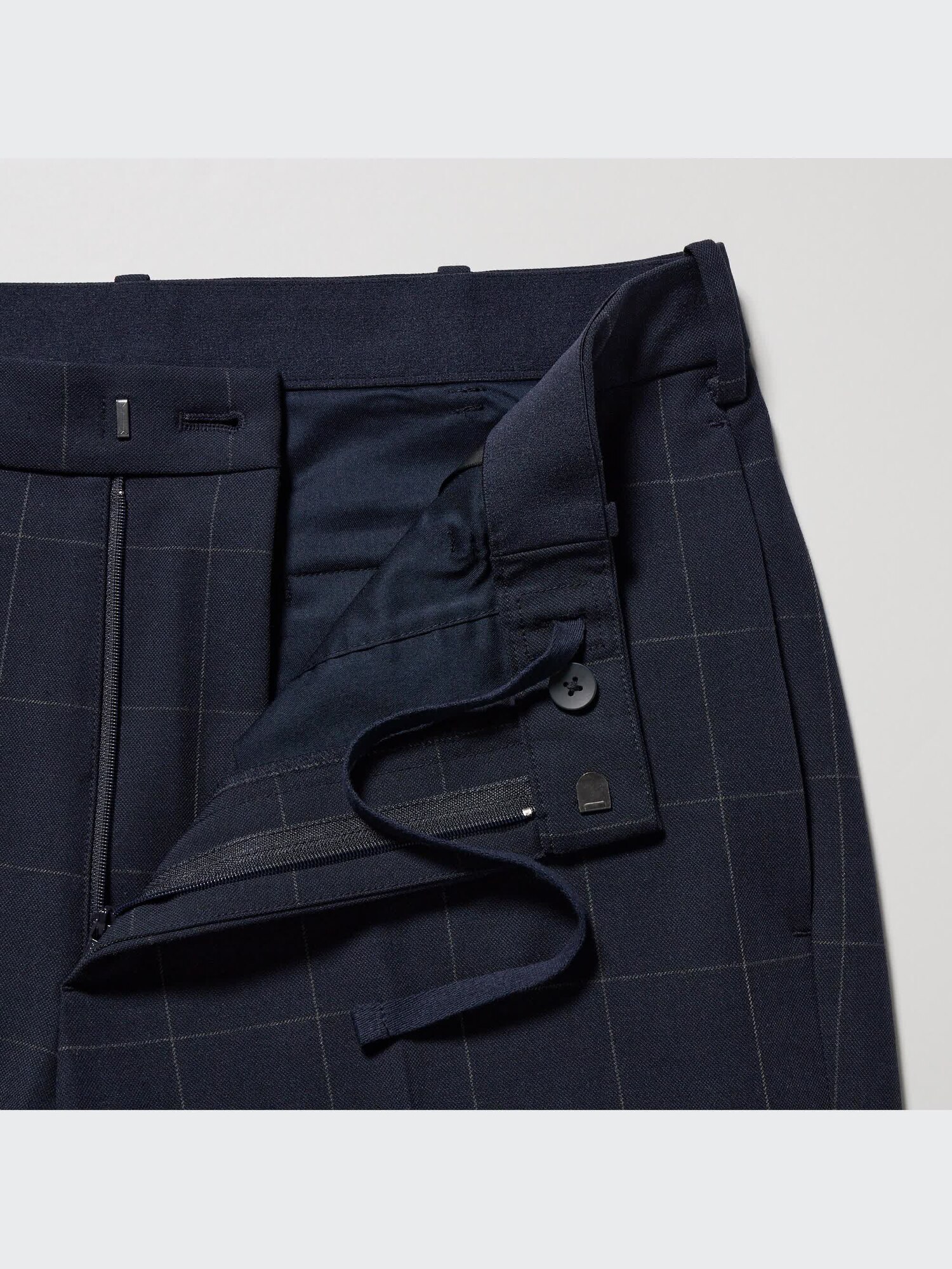 WINDOWPANE LONG LENGTH PANTS(BLACK) – ANCELLM