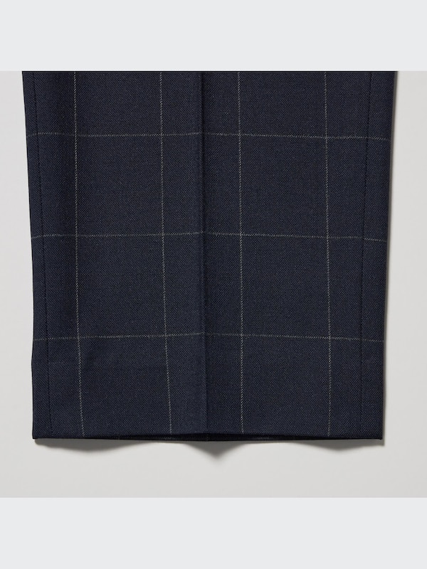 Smart Ankle Pants (2-Way Stretch, Windowpane)