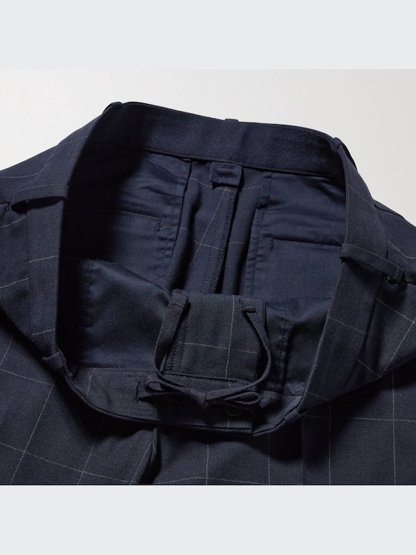 Smart Ankle Pants (2-Way Stretch, Windowpane)
