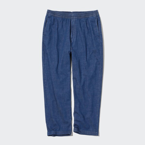 Cotton Relaxed Ankle Pants (Denim) | UNIQLO US