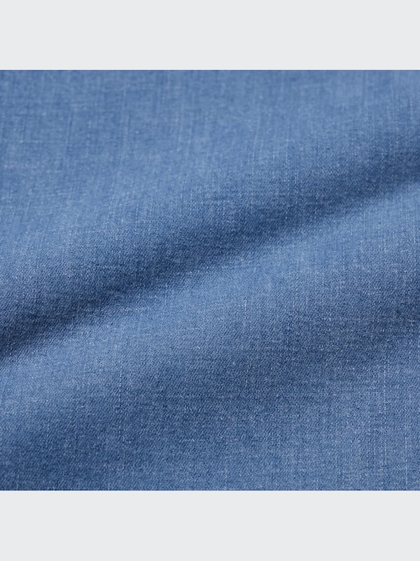 Cotton Relaxed Ankle Pants (Denim)