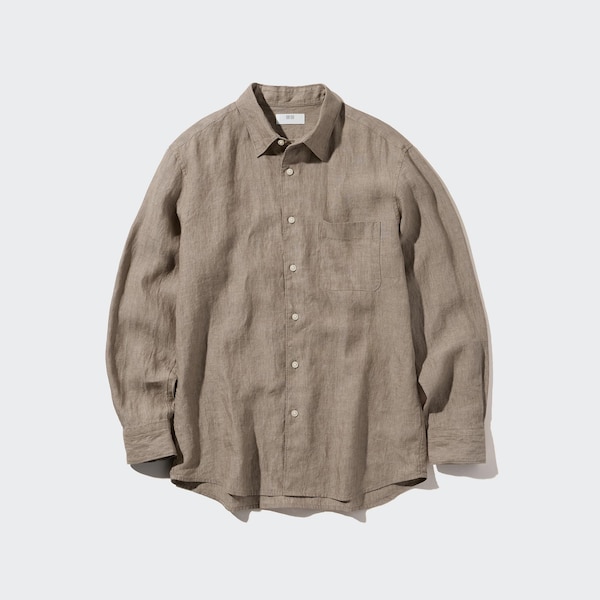 Premium Linen Long-Sleeve Shirt | UNIQLO US