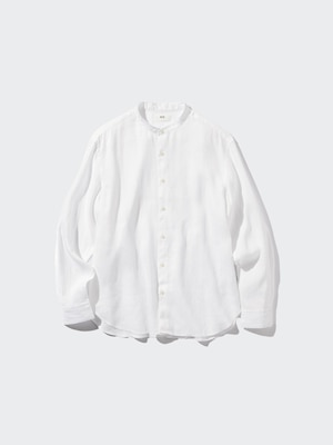 100% Premium Linen Shirt (Grandad Collar)