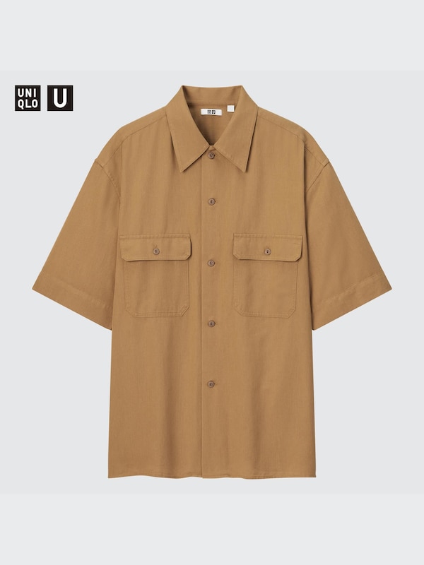 U Oversized Work Short-Sleeve Shirt