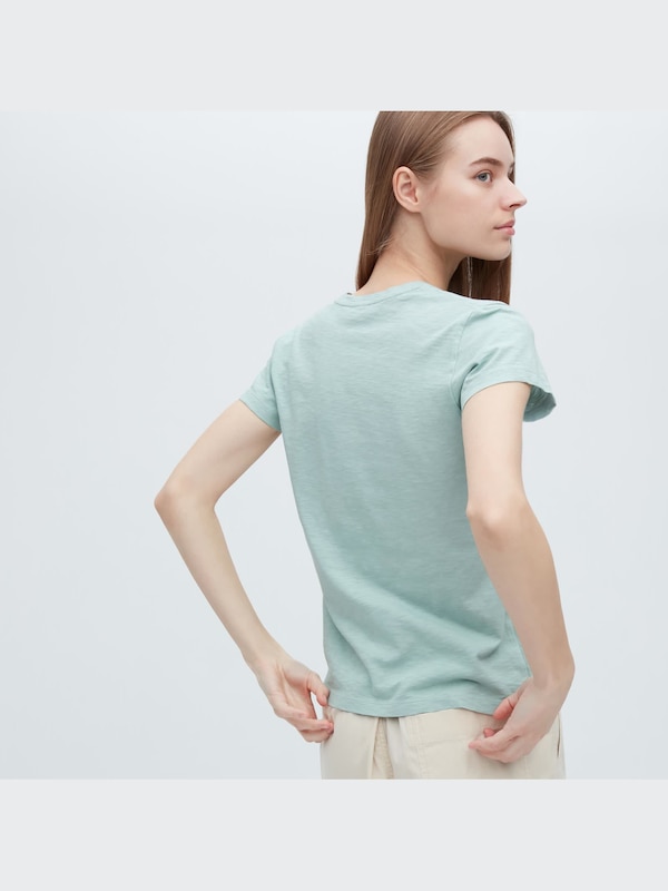 Slub Jersey V-Neck Short-Sleeve T-Shirt