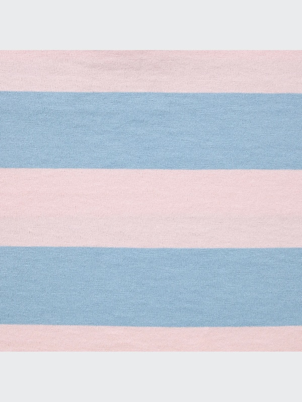 Cropped Relaxed Striped Polo Shirt