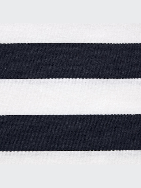 Cropped Relaxed Striped Polo Shirt