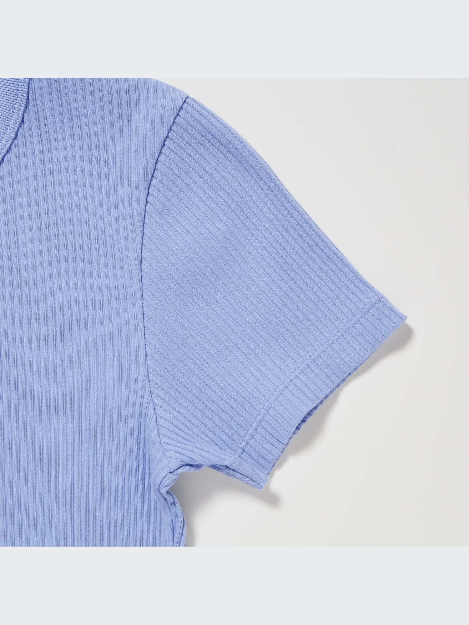 Ribbed Crew Neck Short-Sleeve Cropped T-Shirt | UNIQLO US