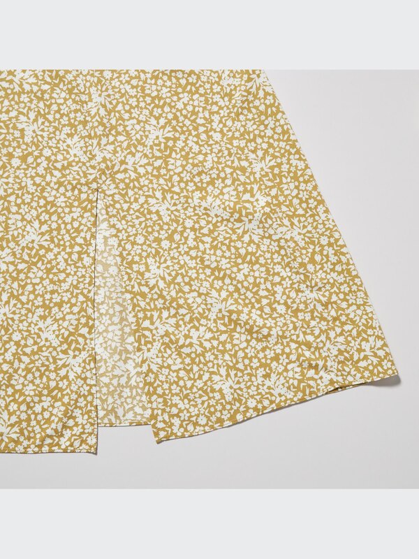 Printed Front-Slit Camisole Dress