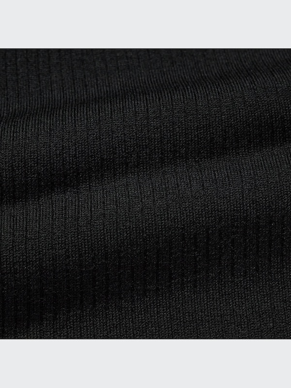 Merino Blend Fitted V-Neck Long-Sleeve Dress