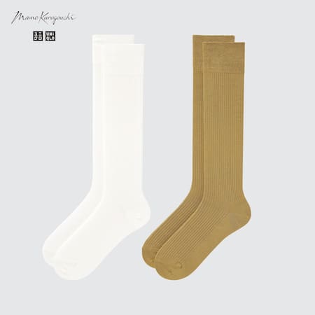Mame Kurogouchi HEATTECH Knee High Socks (Two Pairs)