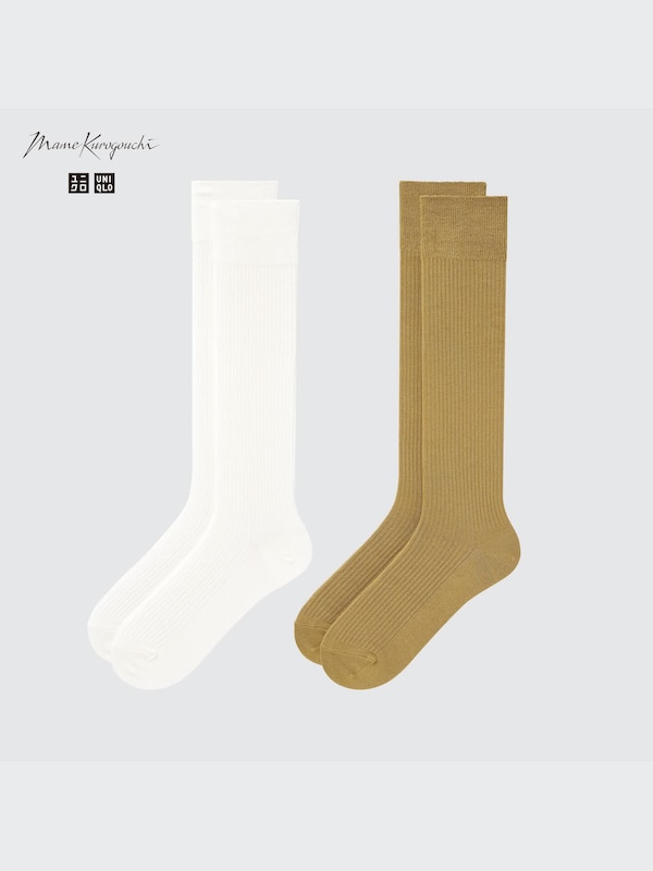 HEATTECH Knee-High Socks (2 Pairs) (Mame Kurogouchi)
