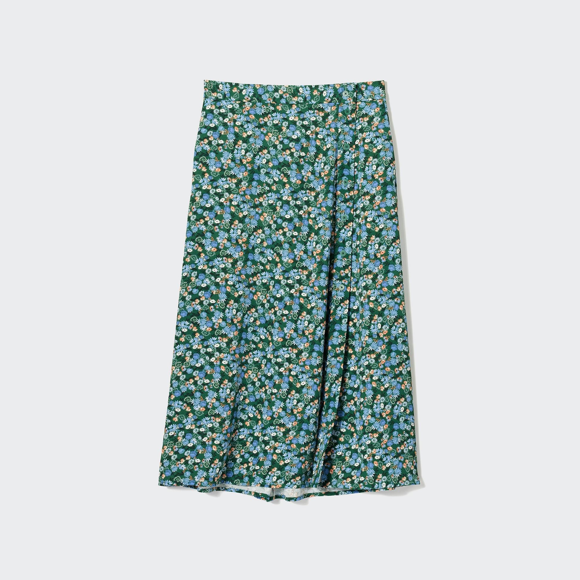 Printed Slit Midi Skirt | UNIQLO US