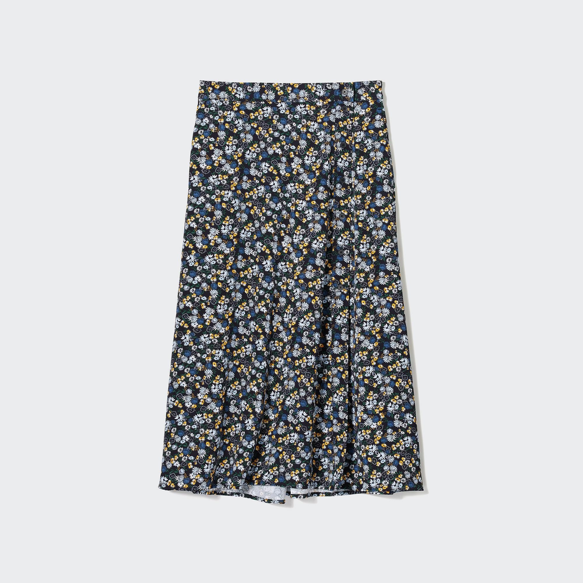 Uniqlo white midi clearance skirt