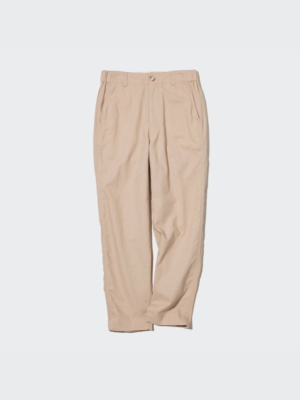 Linen Cotton Tapered Pants